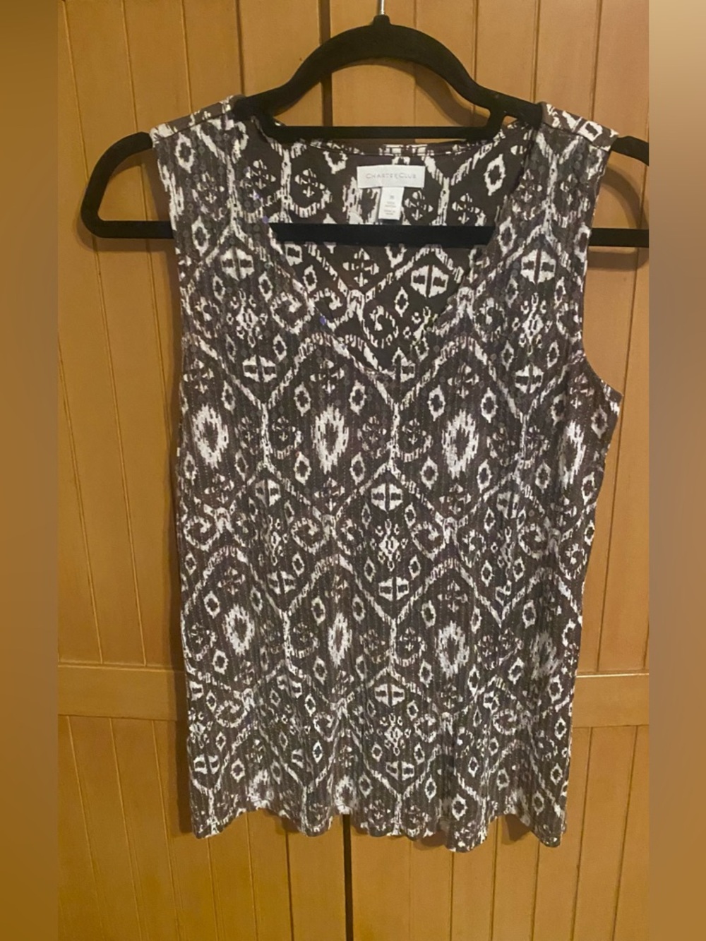 Women’s Charter Club Sleeveless Top Sequins/ brown/medium